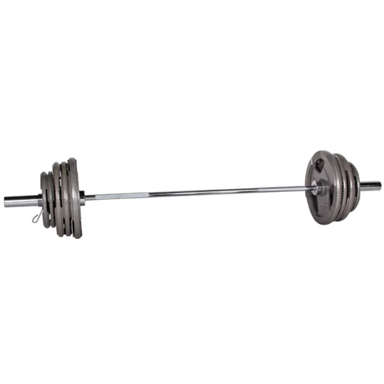 Zestaw: gryfy + obciążenia inSPORTline Hamerton 180 cm+50 cm/50 mm 150kg