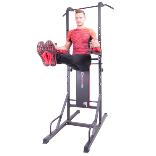 Zestaw do ćwiczeń poręcz, gryfy i obciążenia inSPORTline CEM 180+40 cm/30 mm 80kg