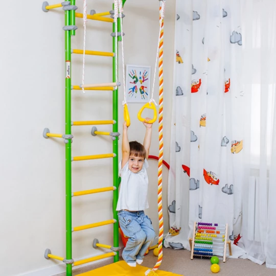 WALLBARZ DRABINKA GIMNASTYCZNA FAMILY 2W NIEBIESKA