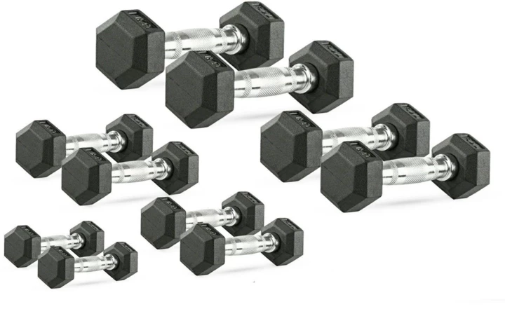 Zestaw Hantli Hex 1-10kg (110kg)