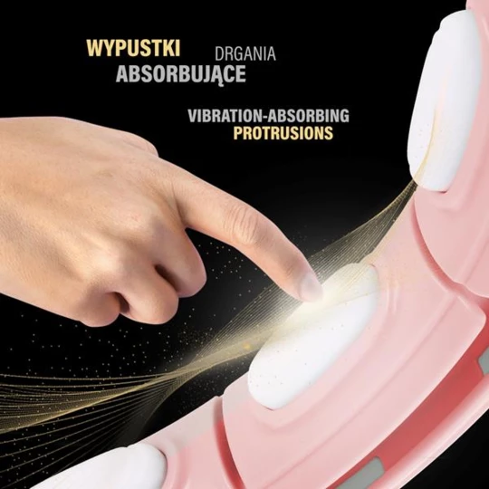 HHM15 HULA HOP PINK Z MAGNESEM I OBCIĄŻNIKIEM + LICZNIK HMS (17-44-580)