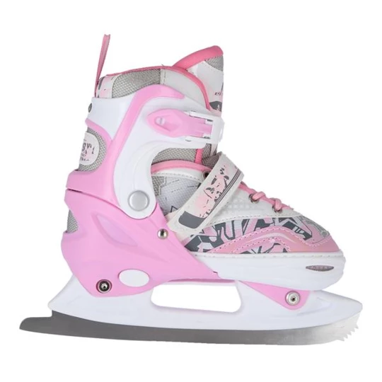 NF10927 A 2w1 PINK ROZM.M(35-38) ŁYŻWOROLKI Z WYM. PŁ. FIGUROWĄ NILS EXTREME (16-22-019)
