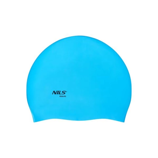 NQC JEDNOKOLOROWY BL02 NIEBIESKI CZEPEK SILIKONOWY NILS AQUA (11-30-031)