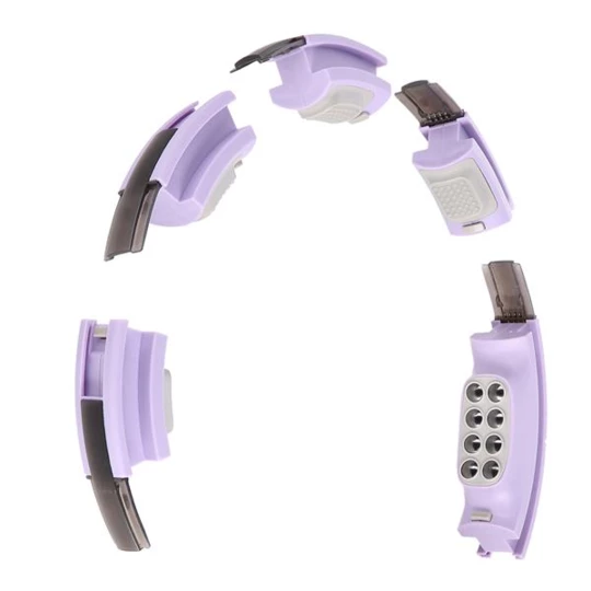 ZESTAW HULA HOP MAGNETYCZNY VIOLET HHM13 Z LICZNIKIEM HMS + PAS WYSZCZUPLAJĄCY BR163 BLACK (17-44-601)