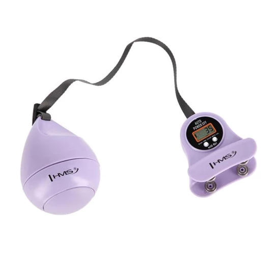 ZESTAW HULA HOP MAGNETYCZNY VIOLET HHM13 Z LICZNIKIEM HMS + PAS WYSZCZUPLAJĄCY BR163 BLACK (17-44-601)