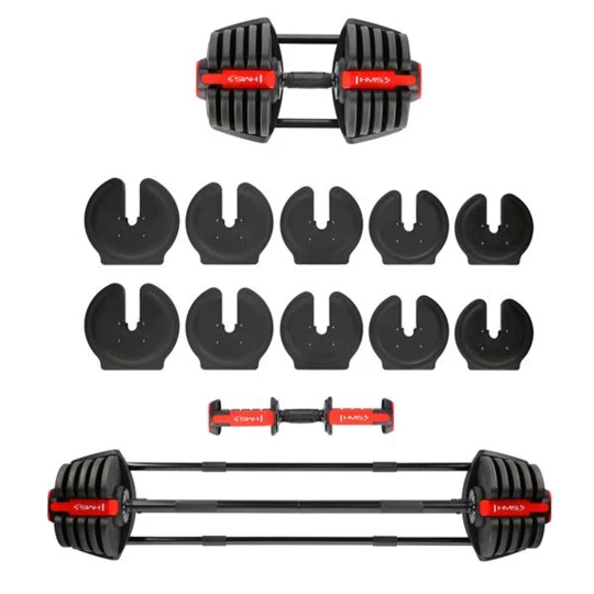 SGR40 PRO SET 2W1 ZESTAW REGULOWANYCH SZTANGIELEK 43,5 KG HMS (17-57-072)
