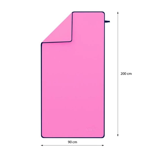 NCR13 RĘCZNIK Z MIKROFIBRY RÓŻOWY 200X90 CM NILS (15-06-088)