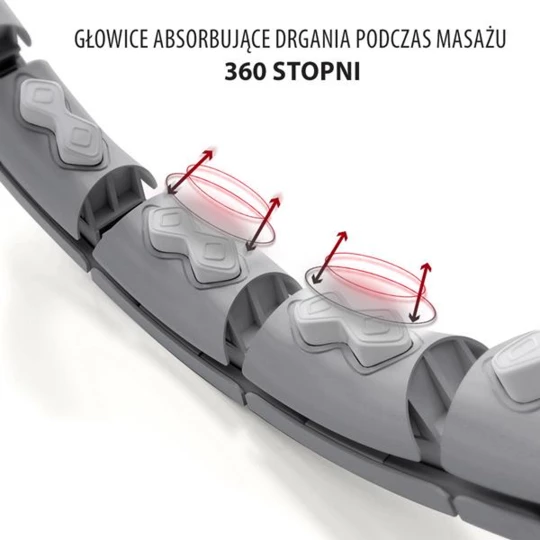 ZESTAW HULA HOP HHW06 BLACK Z PIŁKĄ GRAWITACYJNĄ I LICZNIKIEM HMS + PAS BR163 BLACK PLUS SIZE (17-44-646)