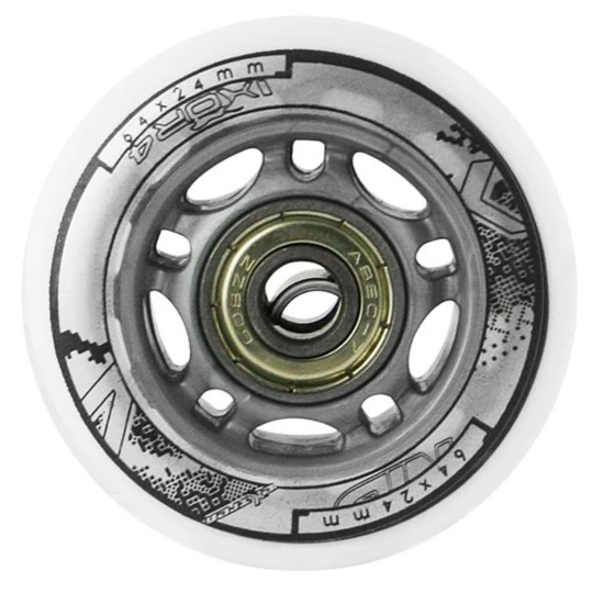 PU 64x24 82A BIAŁE (4 szt.) + ABEC-7 (8 szt.) ZESTAW NILS EXTREME (16-32-007)