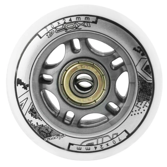 PU 70x24 82A BIAŁE (4 szt.) + ABEC-7 (8 szt.) ZESTAW NILS EXTREME (16-32-008)