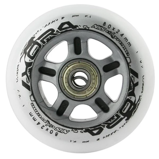 PU 80x24 82A BIAŁE (4 szt.) + ABEC-7 (8 szt.) ZESTAW NILS EXTREME (16-32-011)