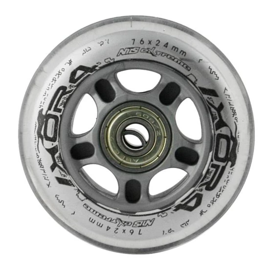 PU 76x24 82A PRZEZROCZYSTE (4 szt.) + ABEC-7 (8 szt.) ZESTAW NILS EXTREME (16-32-016)