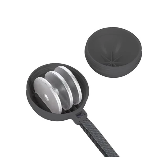 HHM16 HULA HOP BLACK/PINK Z MAGNESAMI I OBCIĄŻNIKIEM + LICZNIK HMS (17-44-586)