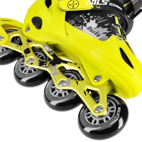 NA18137A ŁYŻWOROLKI ROCKO ŻÓŁTE ROZM.M (35-38) NILS EXTREME (16-01-302)