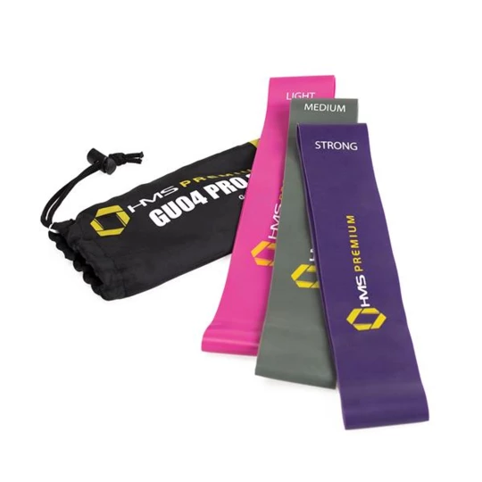 GU04 PRO SET ZESTAW GUM DO ĆWICZEŃ HMS PREMIUM (17-33-101)