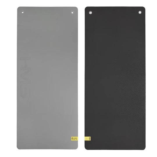 MFK08 GREY-BLACK MATA FITNESS KLUBOWA Z OTWORAMI 140*60CM EVA 15MM HMS PREMIUM (17-44-266)