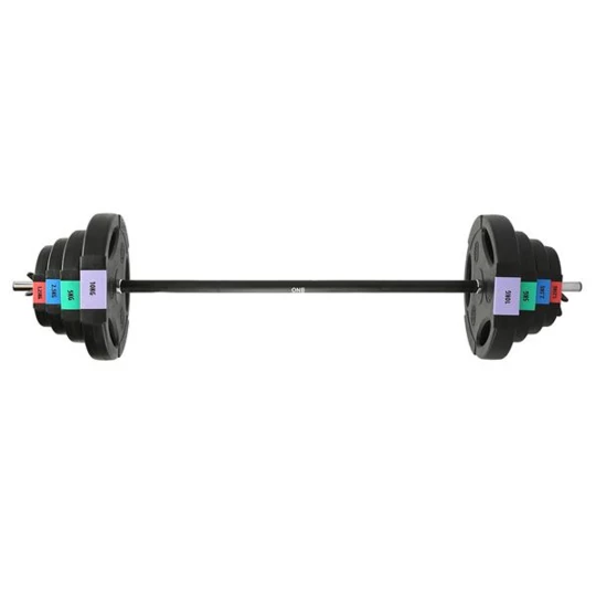 GSPO40 (2 CZĘŚCI) 42 KG SZTANGA / TALERZE KOMPOZYT ONE FITNESS (17-57-027)