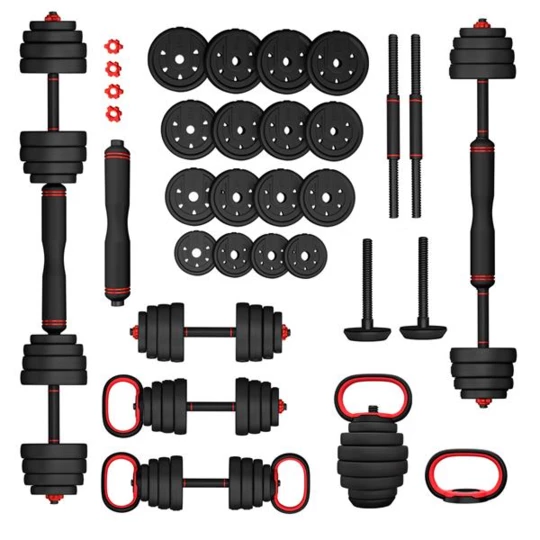 SGX120 (2 CZĘŚCI)  PROSET 6W1 ZESTAW CIĘŻARÓW 20KG HMS (17-57-060)