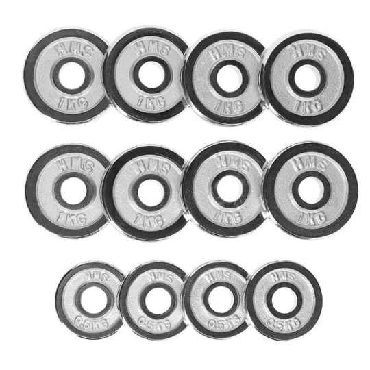 STC15 SZTANGIELKI W WALIZCE 2 x 7.5 KG CHROME HMS (17-59-102)