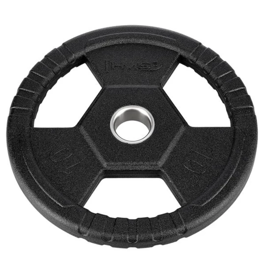 TOH10 CZARNY TALERZ OLIMPIJSKI OGUMOWANY 10 KG HMS (17-61-103)