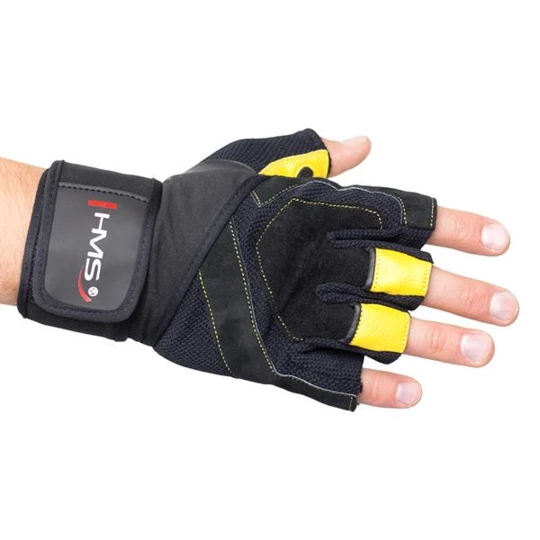 RST01 BLACK/YELLOW ROZM. XL RĘKAWICE NA SIŁOWNIĘ HMS (17-63-203)