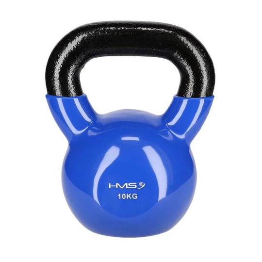 KNV10 BLUE KETTLEBELL ŻELIWNY POKRYTY WINYLEM HMS (17-64-049)