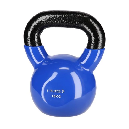 KNV10 BLUE KETTLEBELL ŻELIWNY POKRYTY WINYLEM HMS (17-64-049)
