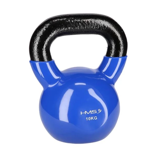 KNV10 BLUE KETTLEBELL ŻELIWNY POKRYTY WINYLEM HMS (17-64-049)