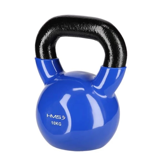 KNV10 BLUE KETTLEBELL ŻELIWNY POKRYTY WINYLEM HMS (17-64-049)