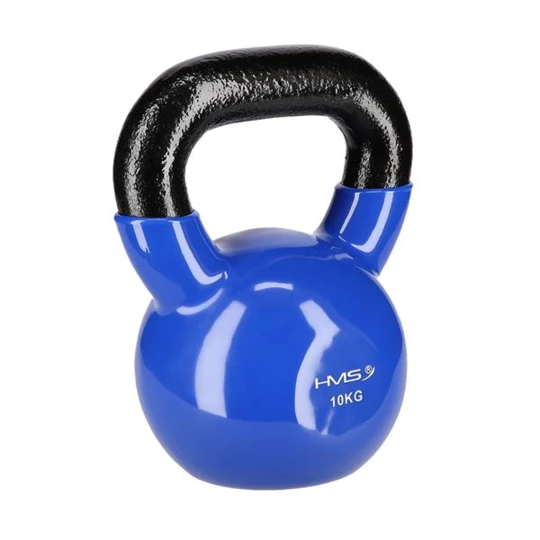 KNV10 BLUE KETTLEBELL ŻELIWNY POKRYTY WINYLEM HMS (17-64-049)