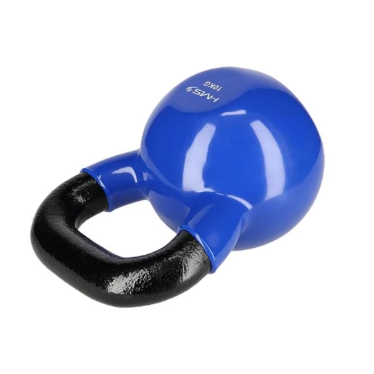 KNV10 BLUE KETTLEBELL ŻELIWNY POKRYTY WINYLEM HMS (17-64-049)