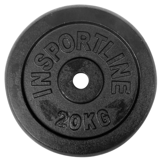 Zestaw obciążeń żeliwnych inSPORTline Castblack 2x 0,5-20 kg